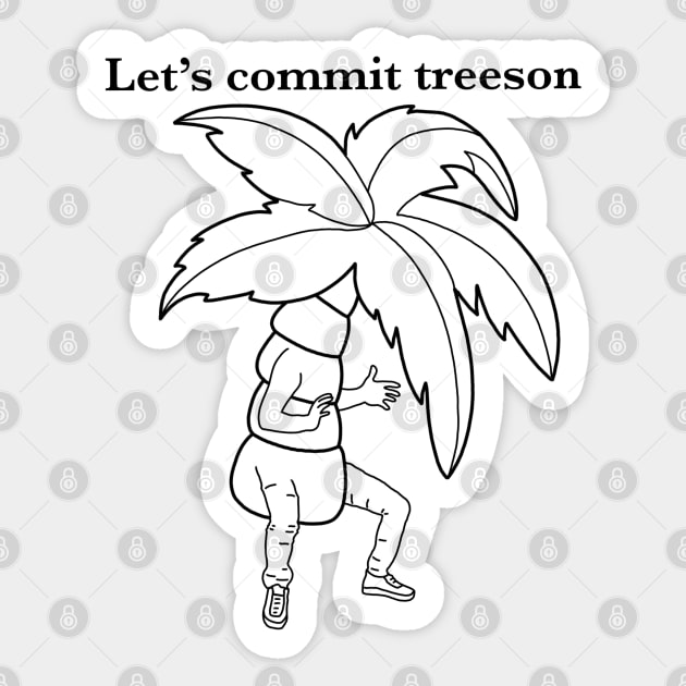 Panic at the Palm Tree Sticker by FallenClock